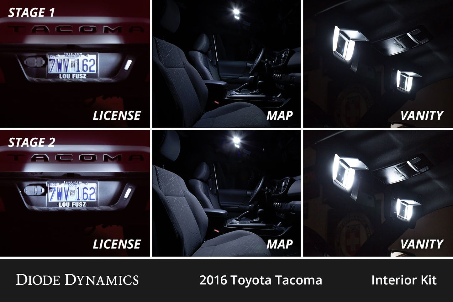 Interior LED Conversion Kit for 2016-2023 Toyota Tacoma