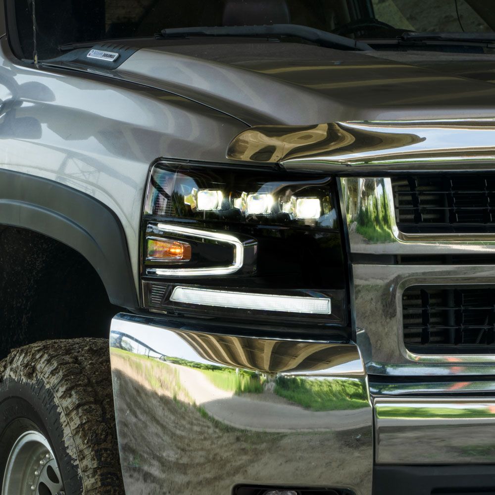 2007-2013 Chevrolet Silverado LED Projector Headlights Pair