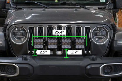 SS5 Grille CrossLink Lightbar Kit for 2020-2025 Jeep Gladiator