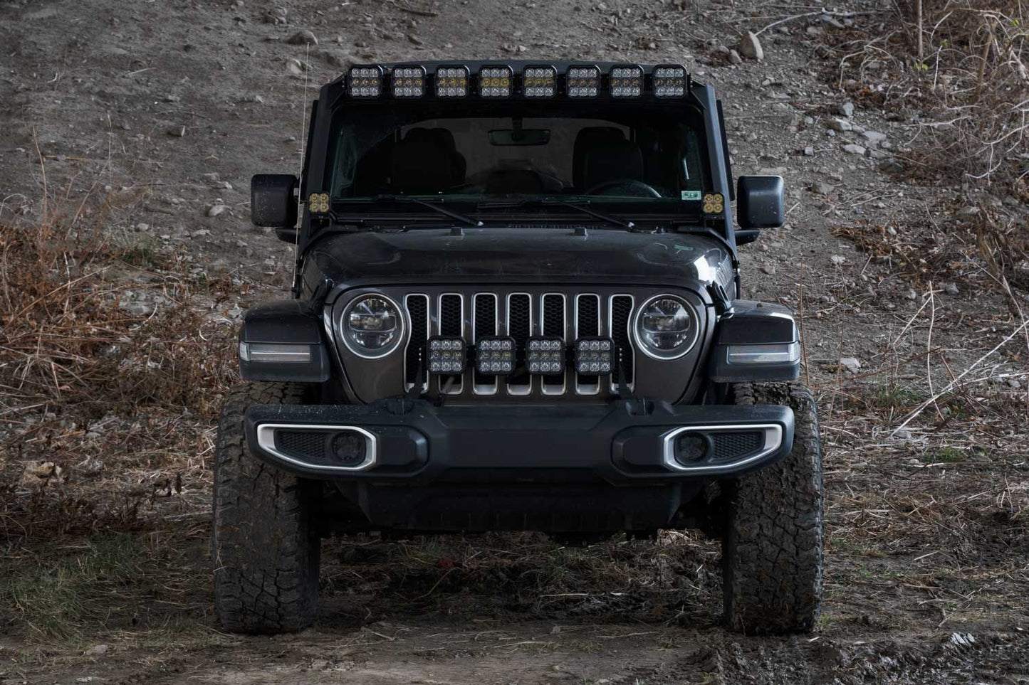 SS5 Windshield CrossLink Lightbar Kit for 2018-2025 Jeep JL Wrangler