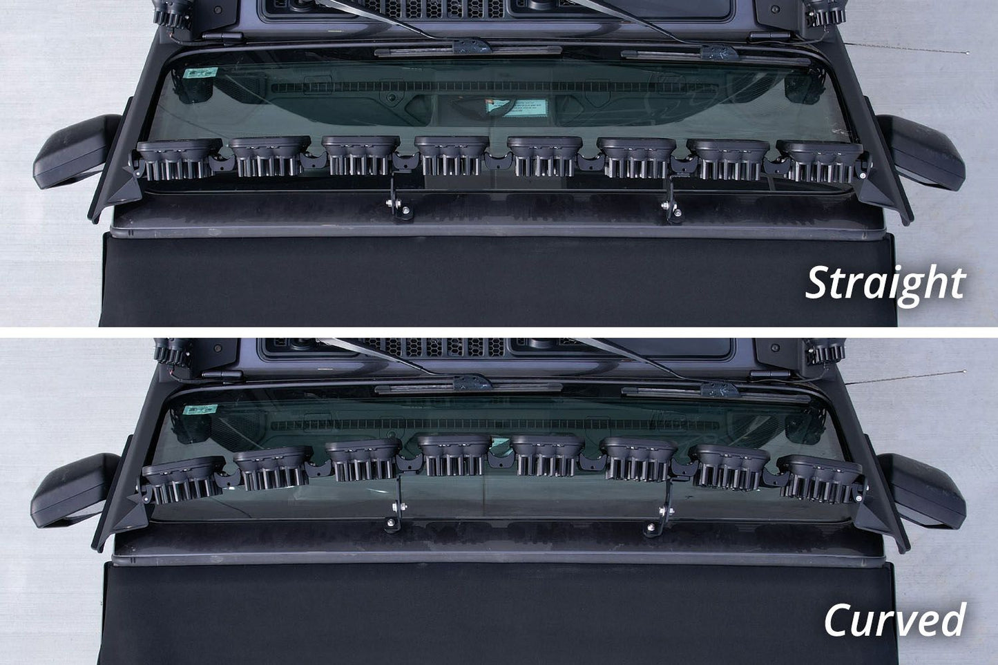 SS5 Windshield CrossLink Lightbar Kit for 2018-2025 Jeep JL Wrangler