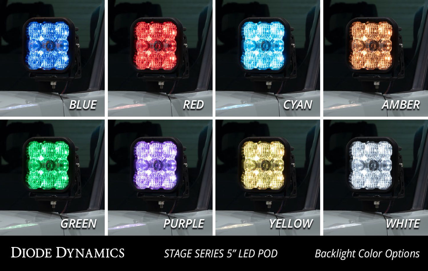 Stage Series Backlit Ditch Light Kit for 2022-2024 Toyota Tundra
