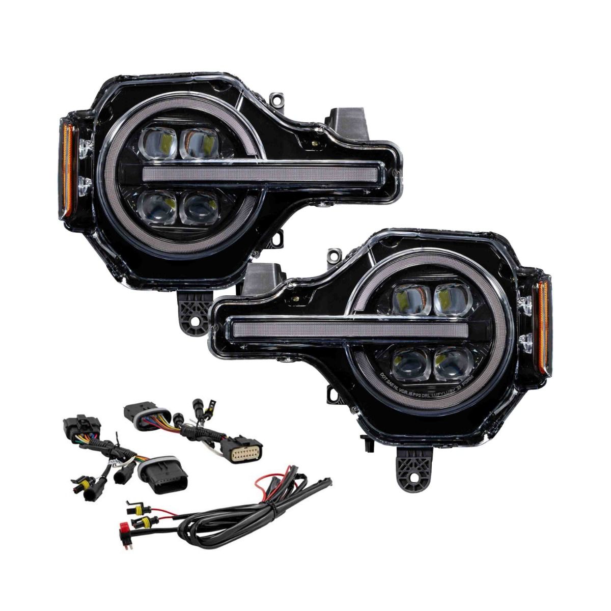 2022-2024 Ford Bronco Raptor LED Projector Headlights (pair)
