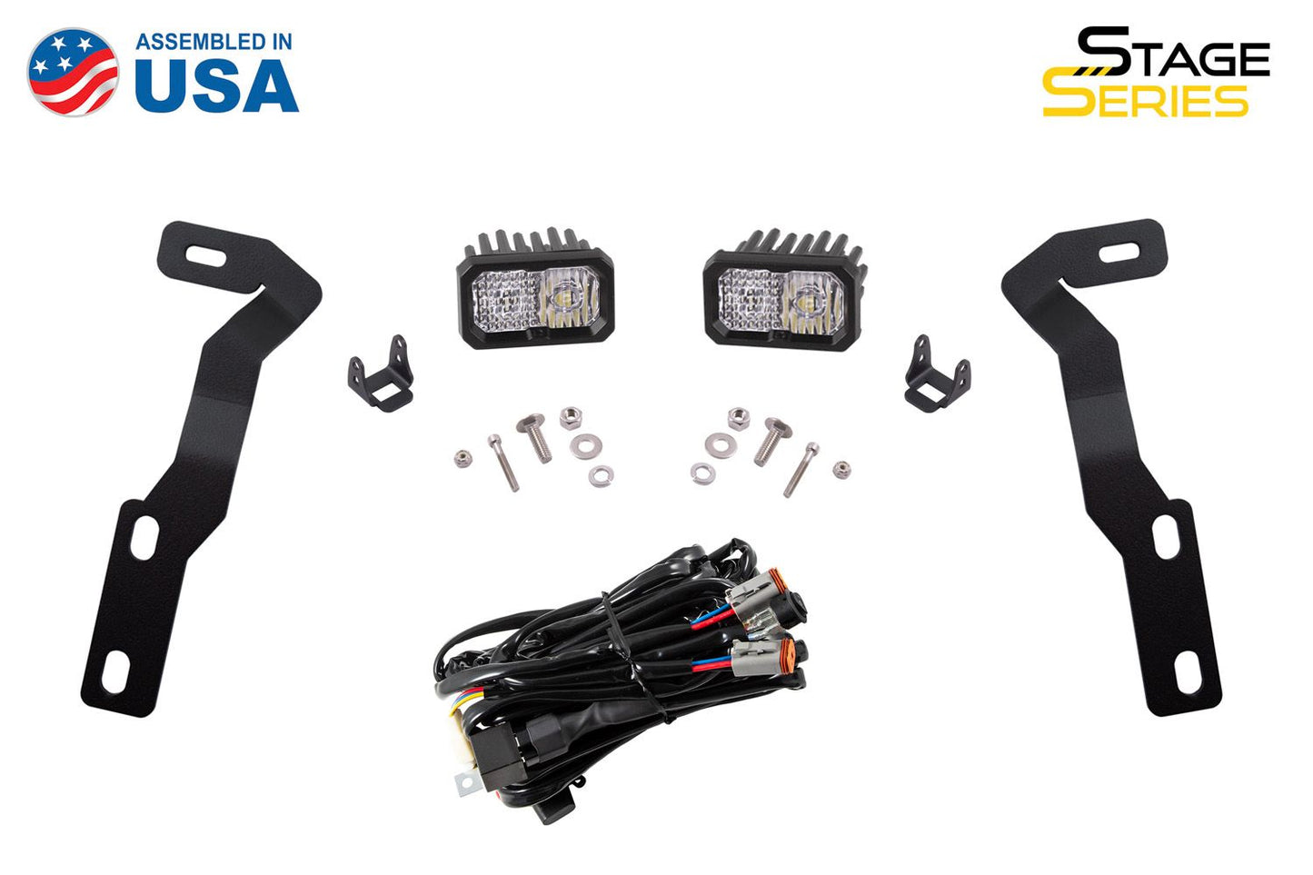 Stage Series Backlit Ditch Light Kit for 2016-2023 Toyota Tacoma