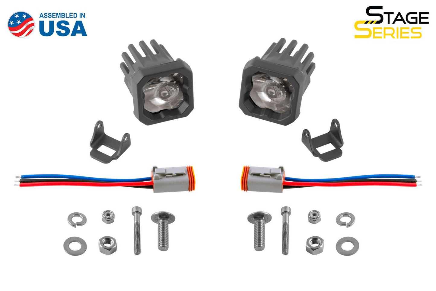 SSC1 White Sport Standard LED Pod (pair)