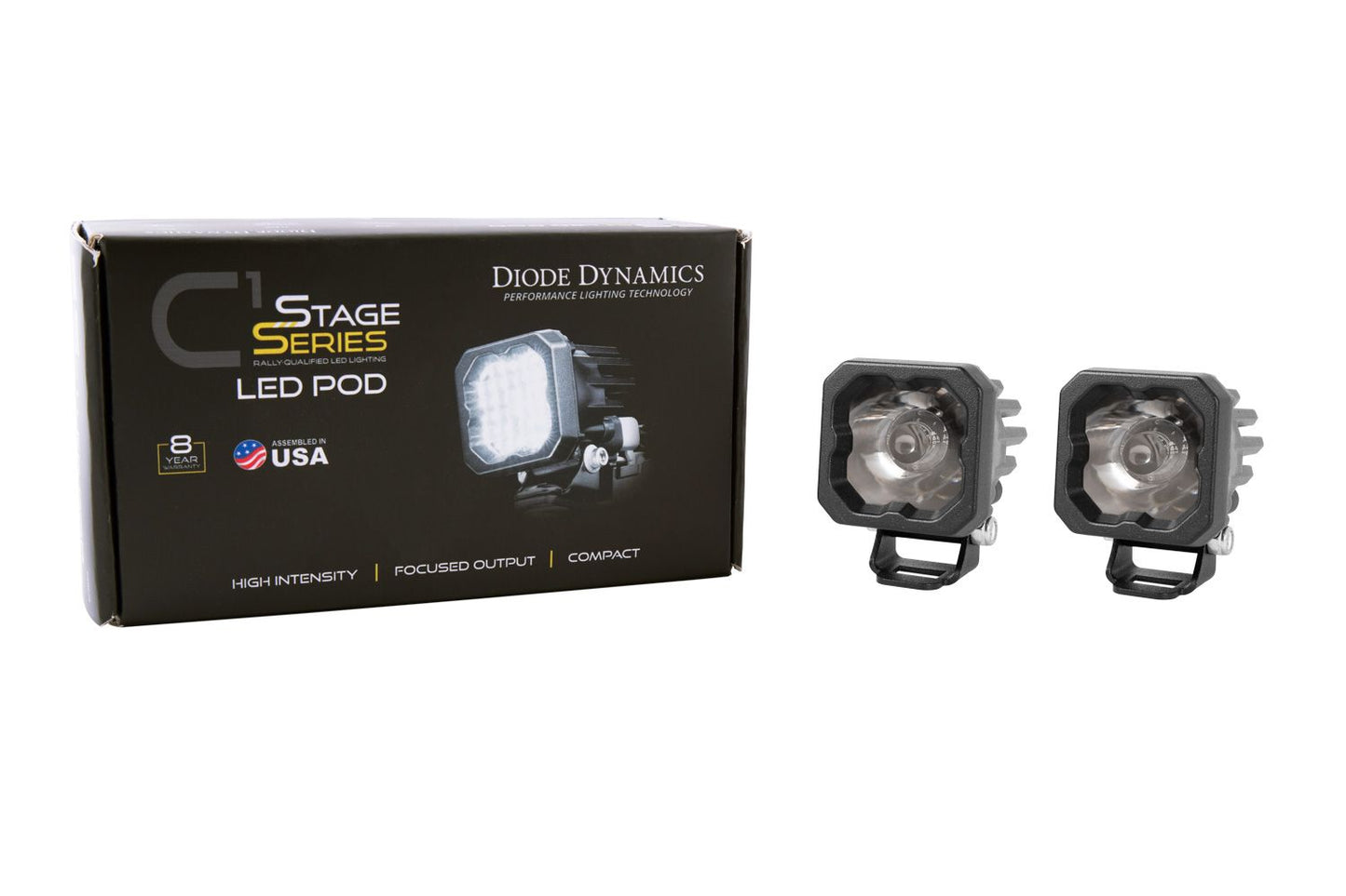SSC1 White Sport Standard LED Pod (pair)