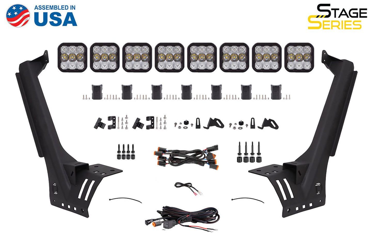 SS5 Windshield CrossLink Lightbar Kit for 2018-2025 Jeep JL Wrangler
