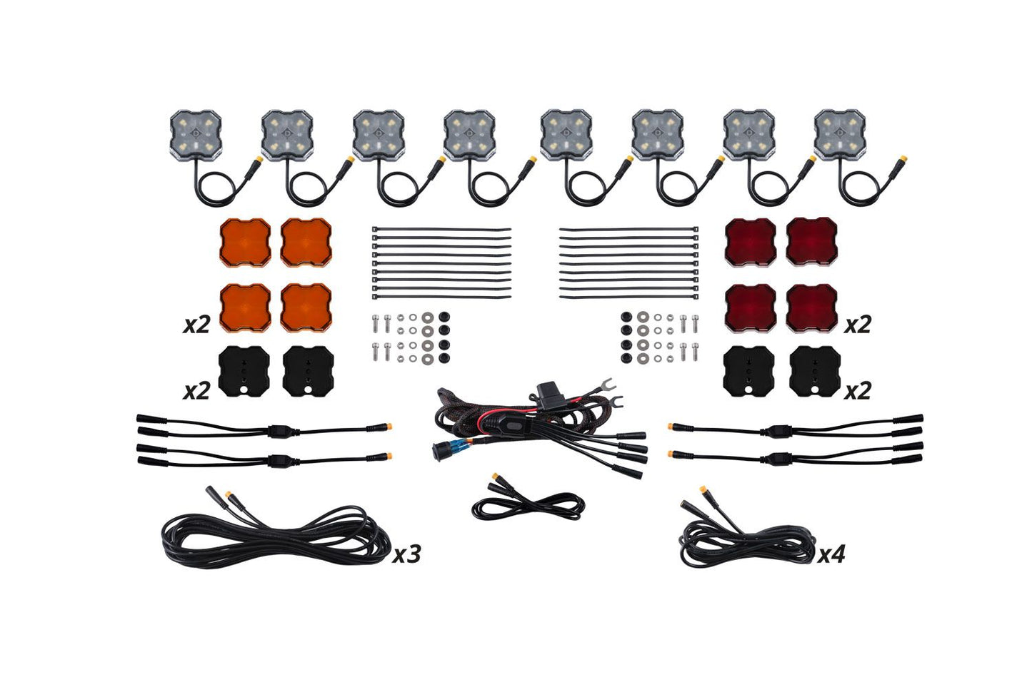 Stage Series Single-Color LED Rock Light Kit (8-pack)