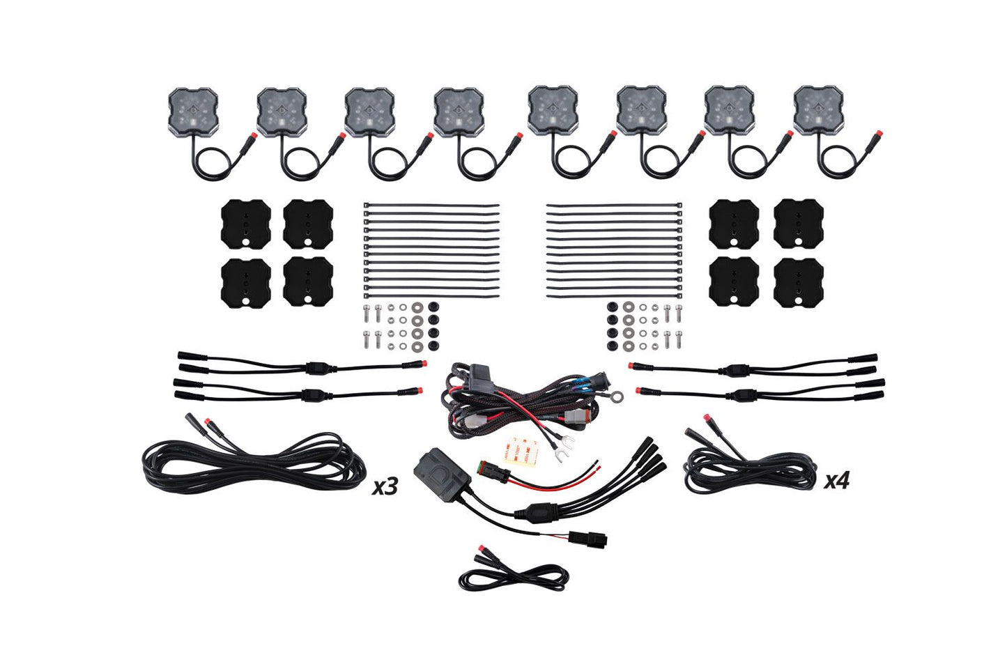 Stage Series RGBW LED Rock Light Kit (8-pack)