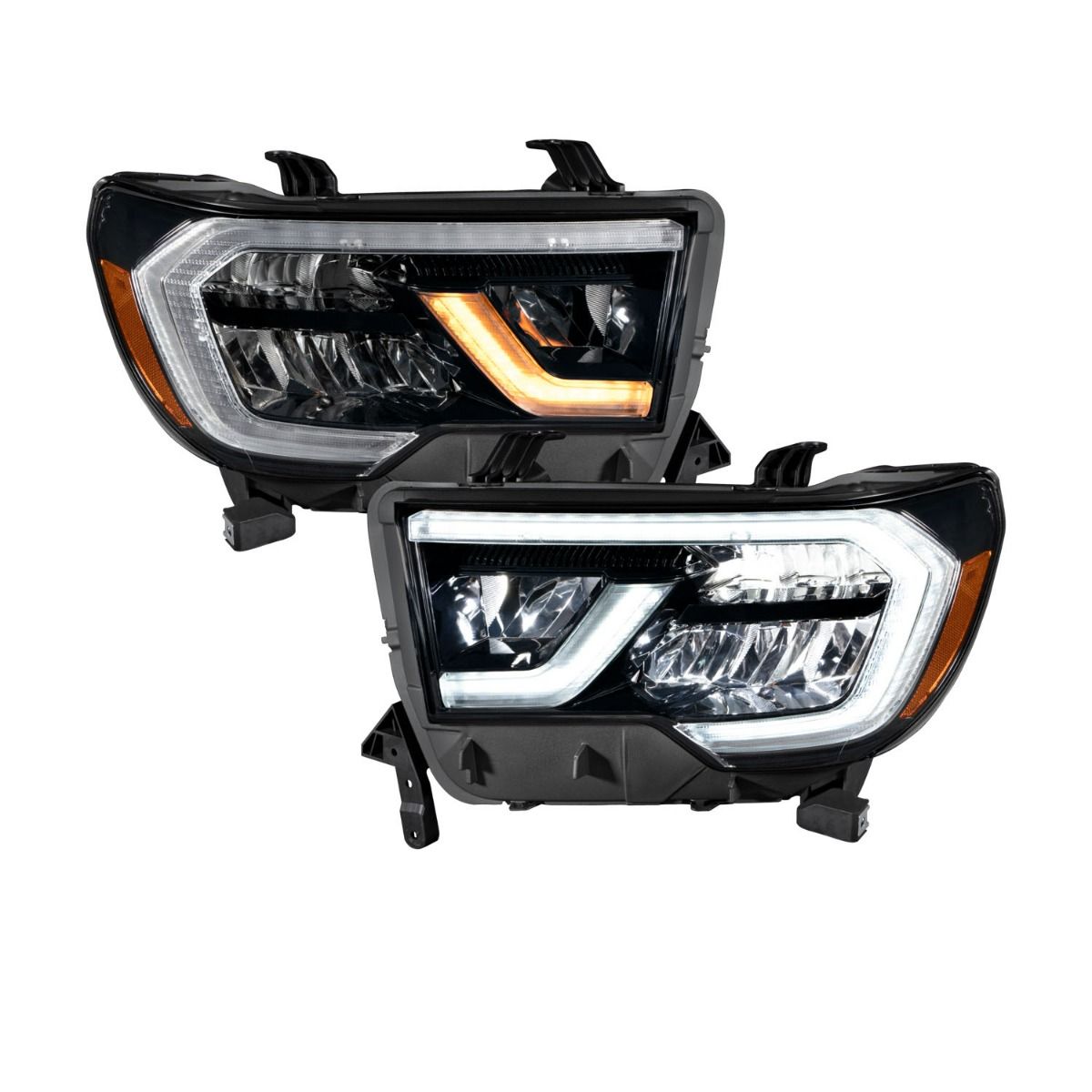 2007-2013 Toyota Tundra LED Reflector Headlights Pair -1