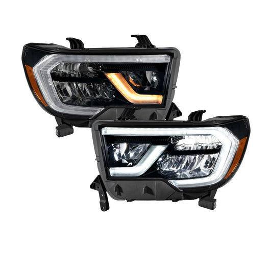 2007-2013 Toyota Tundra LED Reflector Headlights Pair -1