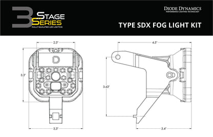 SS3 LED Fog Light Kit for 1999-2010 Ford Super Duty F-250/F-350