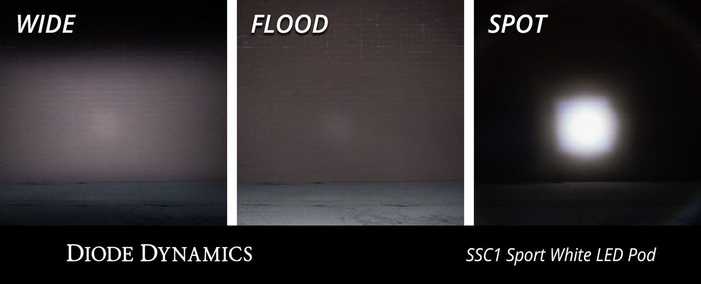 SSC1 White Sport Standard LED Pod (pair)