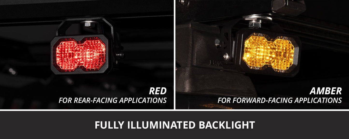 C2 2.0 SAE/DOT White Pro Standard LED Pod (pair)
