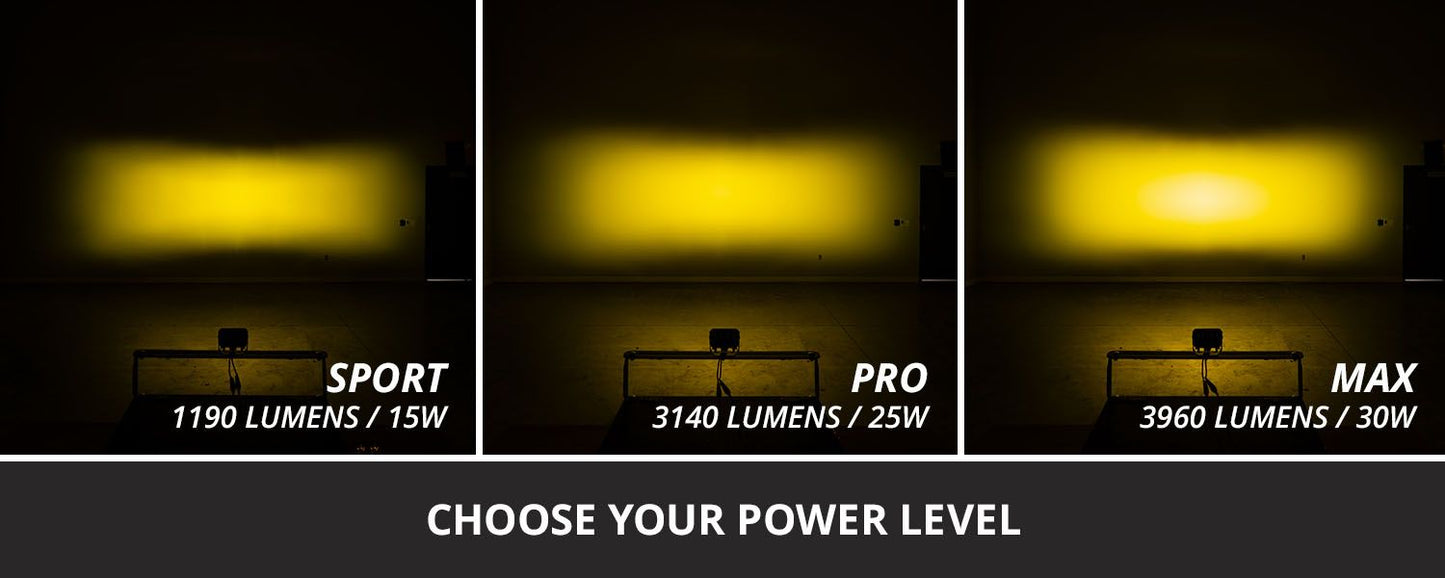 C2 2.0 SAE Yellow Pro Standard LED Pod (pair)