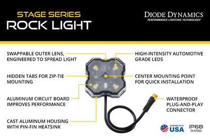 Stage Series RGBW LED Rock Light Kit (8-pack)